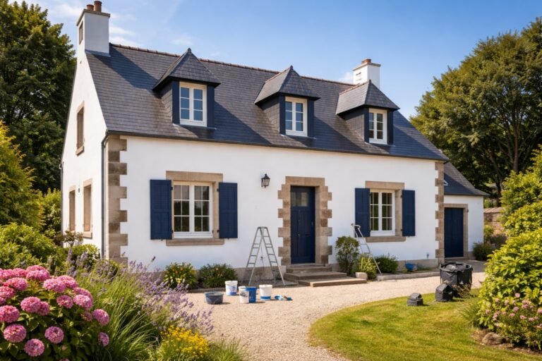 Ravalement Façade Maison Bretonne à Plouzané